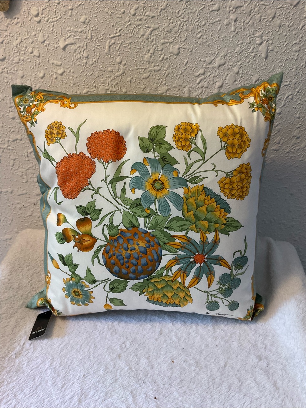 Jim thompson accent pillow cover